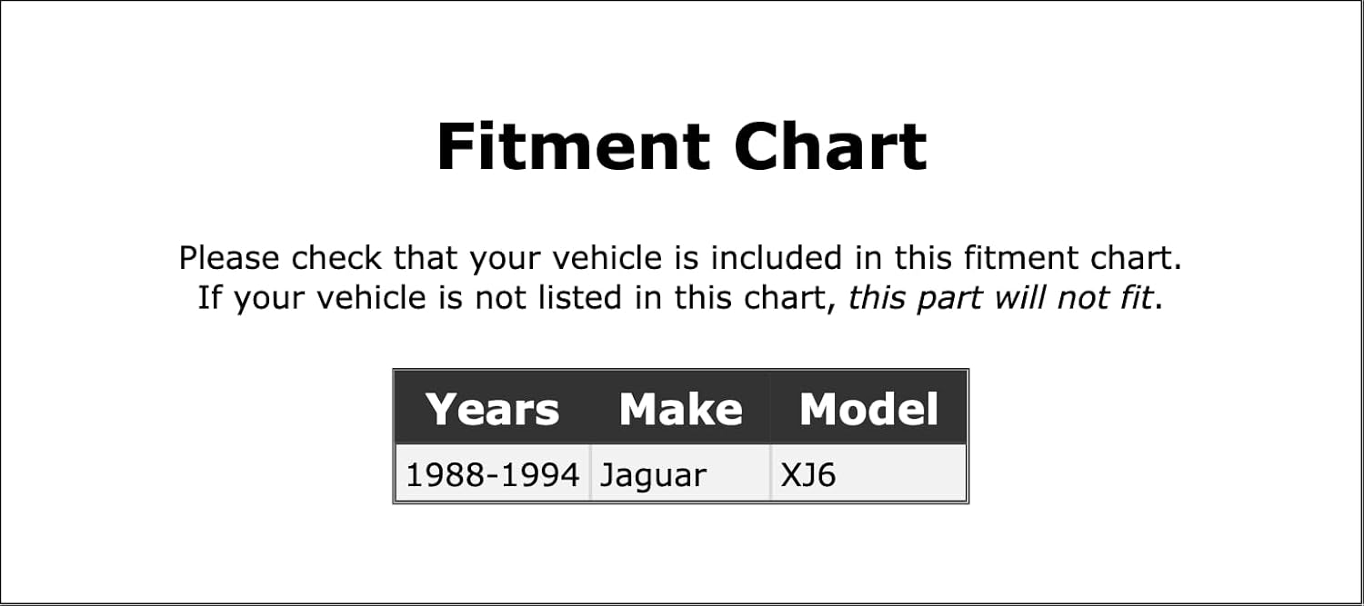 Hood Lift Support Compatible with Jaguar XJ6 1988 1989 1990 1991 1992 1993 1994 PC-335804