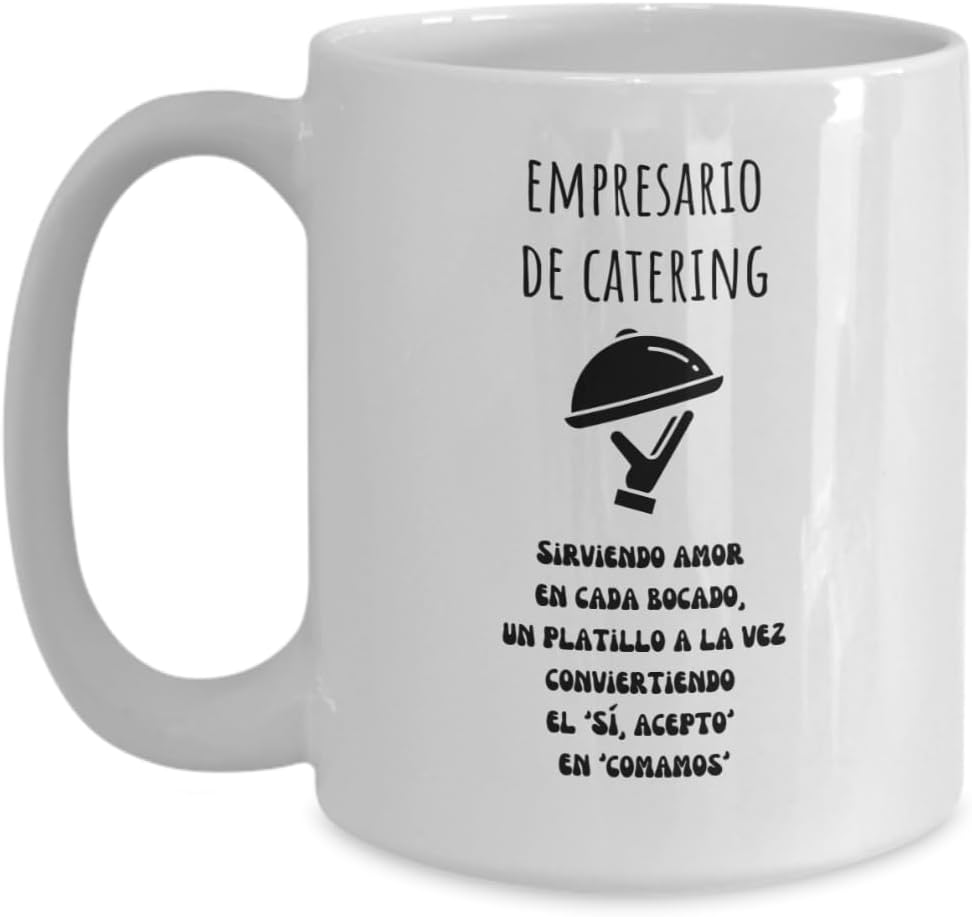 Regalo Para Empresario De Catering, Regalo Para El Servicio De Catering, Taza De Café Té a Empresario De Catering De Bodas