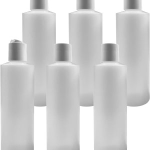 Pinnacle Mercantile Paquete de 6 botellas de plástico para apretar, tapa abatible, 8 onzas, recargable, champú de viaje, jabón y loción, Pinnacle Mercantile Paquete de 6 botellas de plástico para apretar, tapa abatible, 8 onzas, recargable, champú de viaje, jabón y loción,