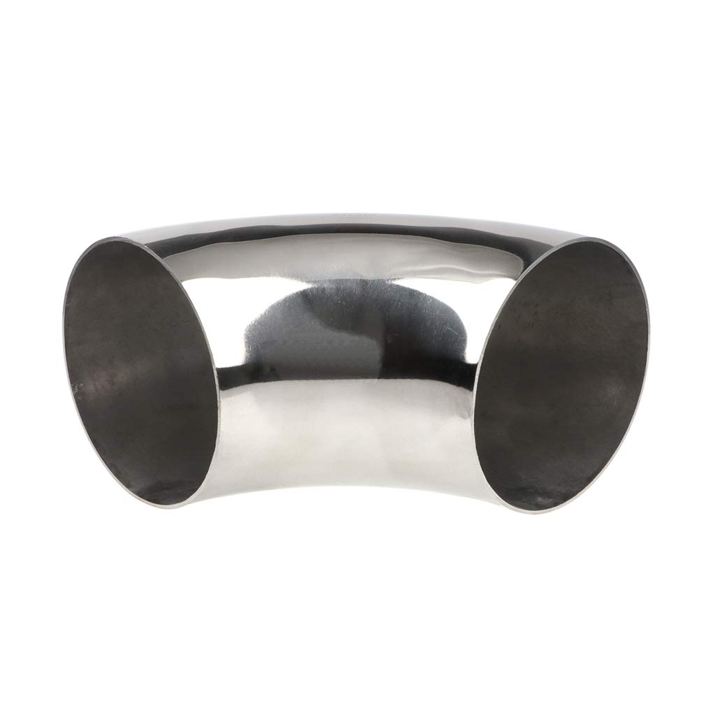 Codo de tubo de escape de acero inoxidable de 1.5 “Codo de curva de mandril de 90  – espesor 16GA.065” Material de pared Tubo de escape SS304 para