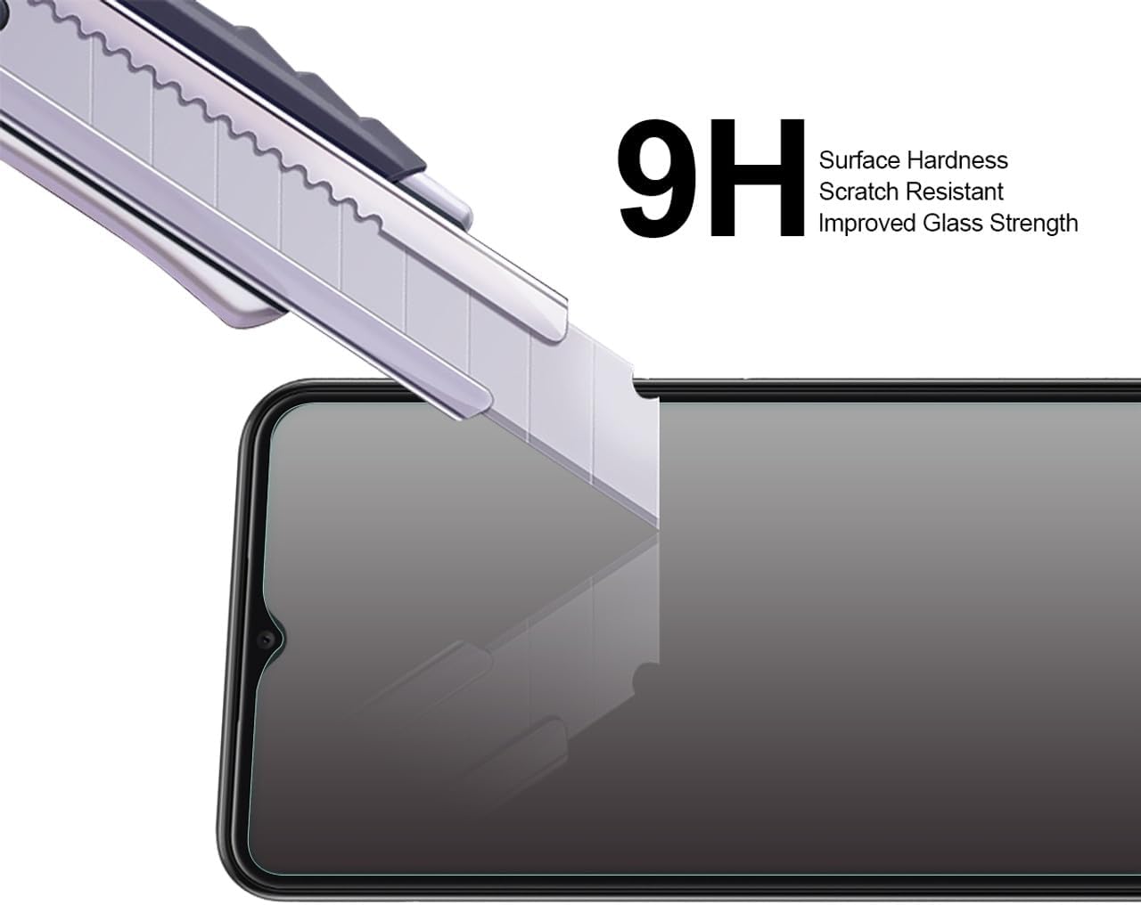 Supershieldz Protector de pantalla de vidrio templado diseñado para Samsung Galaxy A13 5G, A13 LTE, A12, antiarañazos, sin burbujas