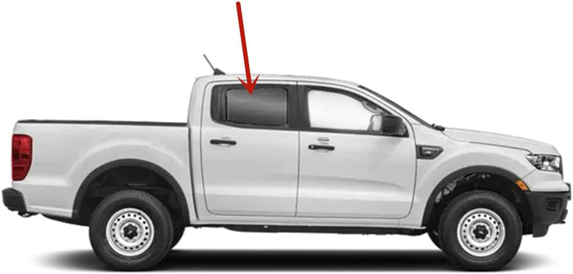 Puerta trasera derecha del pasajero Vidrio de la puerta de la ventana de la puerta compatible con Ford Ranger Pickup 4 puertas Crew Cab modelos