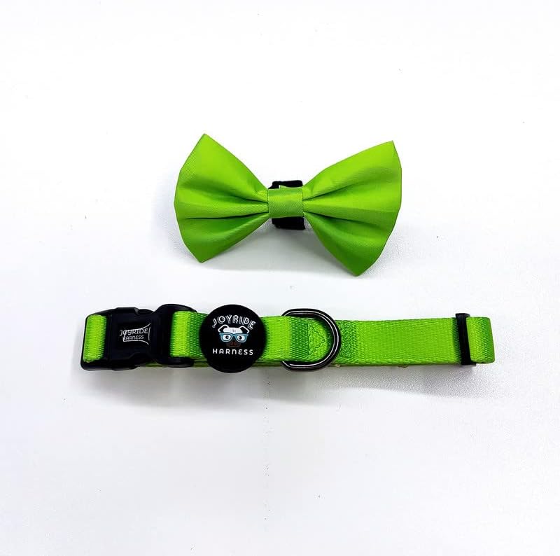 Joyride Harness Collar de perro con pajarita extraíble, ajustable y transpirable para todas las razas de perros, anillo en D fuerte y hebilla