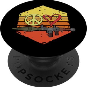 Bazooka Peace Love PopSockets Swappable PopGrip Bazooka Peace Love PopSockets Swappable PopGrip