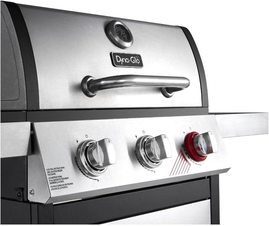Barbacoa de propano negro – 3 quemadores