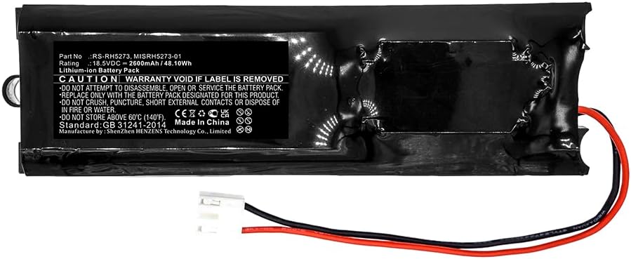 Synergy Digital Vacuum Cleaner Battery, Compatible with Rowenta RH8841K09A0 Vacuum Cleaner, (Li-ion, 18.5V, 2600mAh) Ultra High Capacity,