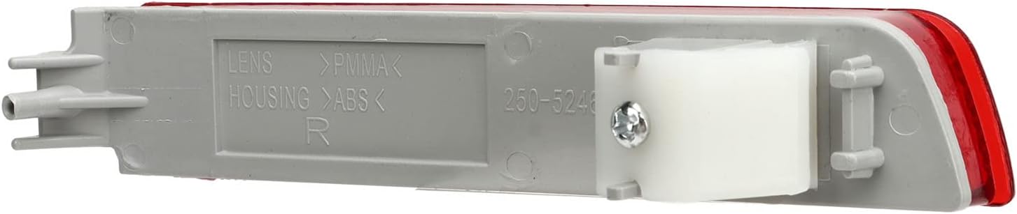 Cubierta de tira reflectora de parachoques, juego de reflectores de parachoques trasero izquierdo derecho superficie lisa 265605C000 repuesto para