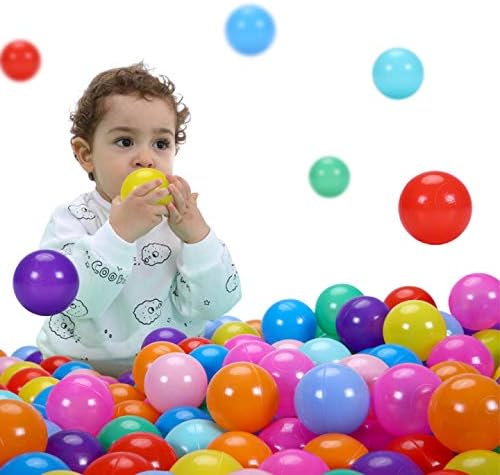 STARBOLO Ball Pit Balls for Toddlers, Girls, Boys Ball Pit, BPA Free Crush Proof Plastic Toy Balls, Children’s Pool Water Toys, Macaron Ocean Balls