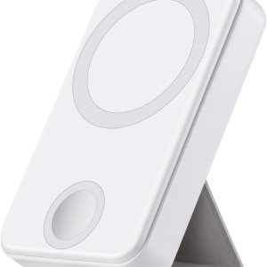 Paquete de batería compatible con MagSafe todo en uno de 10000 mAh, carga rápida, banco de energía portátil con soporte plegable, banco de energía Paquete de batería compatible con MagSafe todo en uno de 10000 mAh, carga rápida, banco de energía portátil con soporte plegable, banco de energía