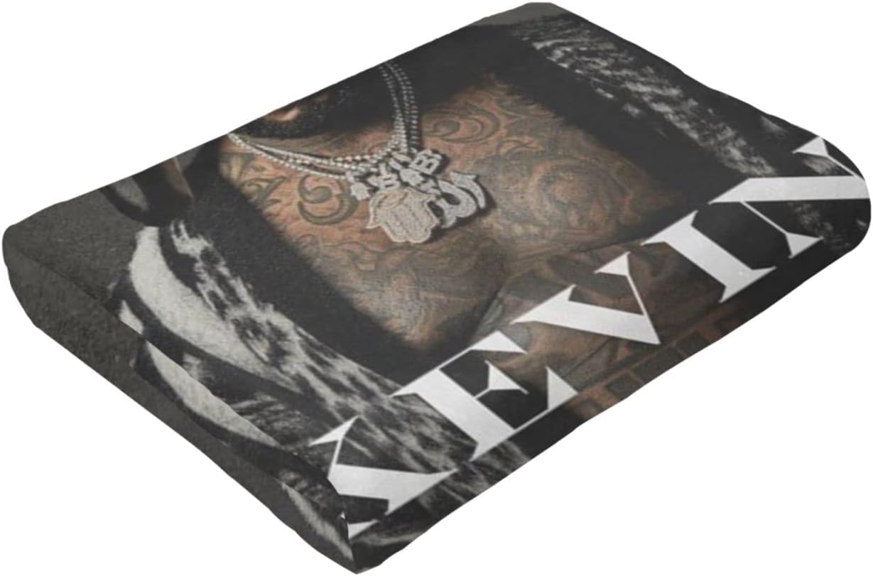 Kevin Music and Gates – Manta de franela de microforro polar ultra suave, ropa de cama cálida y ligera para sofá, silla para todas las estaciones,