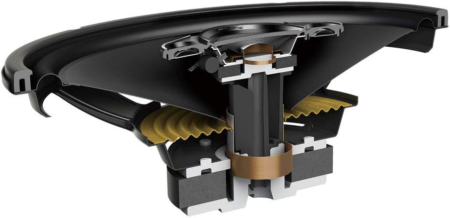Pioneer TS Series 350W Max 6″ x 8″ Serie A Altavoces coaxiales de 4 vías para coche con imán de gravedad Soporte para teléfono (4 altavoces)