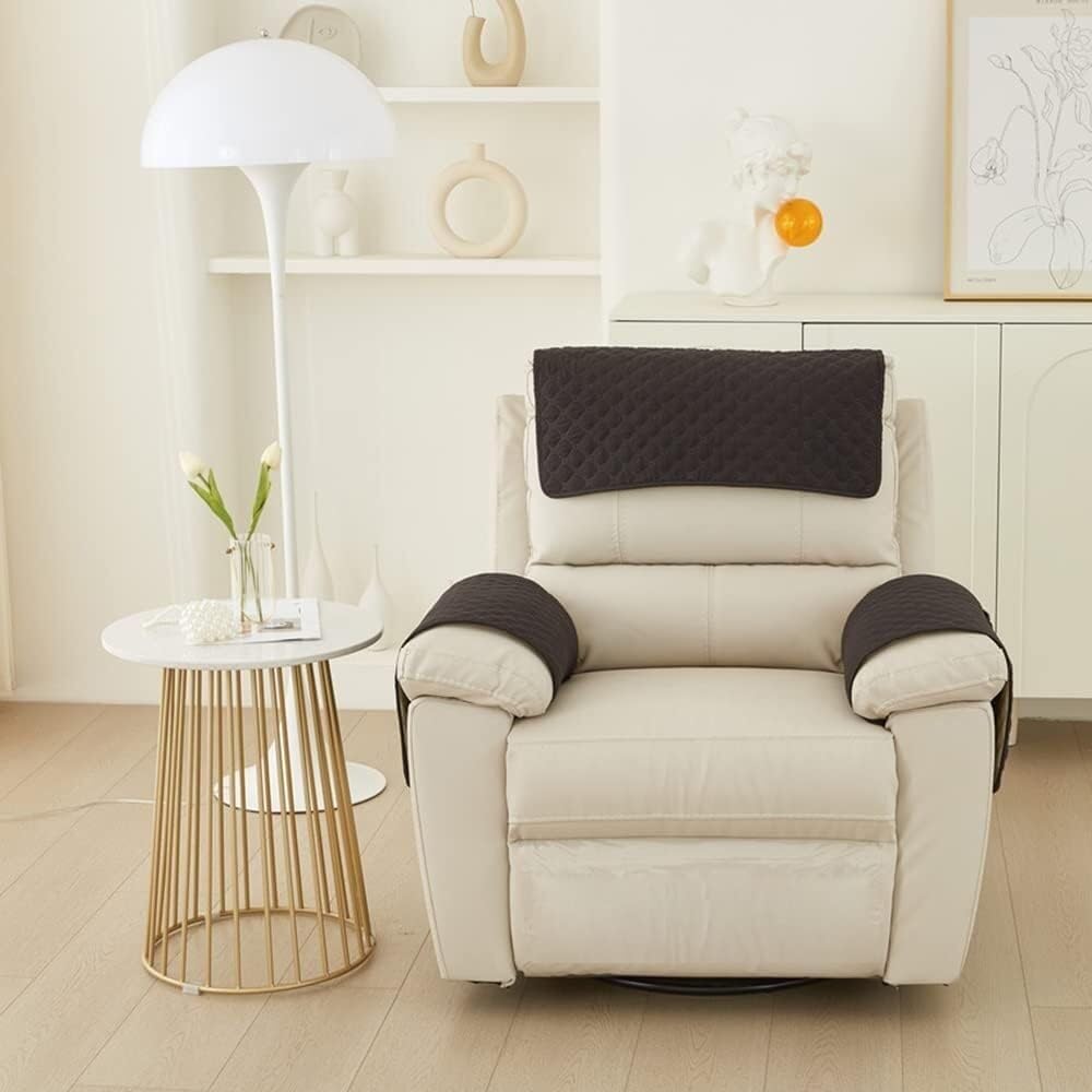 Funda impermeable para reposabrazos de sofá de 123 plazas, funda para reposabrazos de silla reclinable, funda antideslizante para protector de