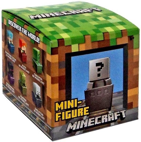 Minecraft Minecart Series Mini-Figuras Cajas (paquete de 3)