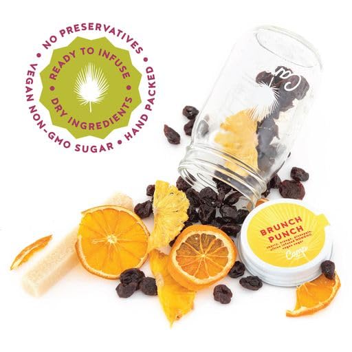 Camp Craft – Mezcla de cóctel – Brunch Punch  Kit de infusión de mezcla de bebidas premium con frutas deshidratadas, hierbas y azúcar vegano