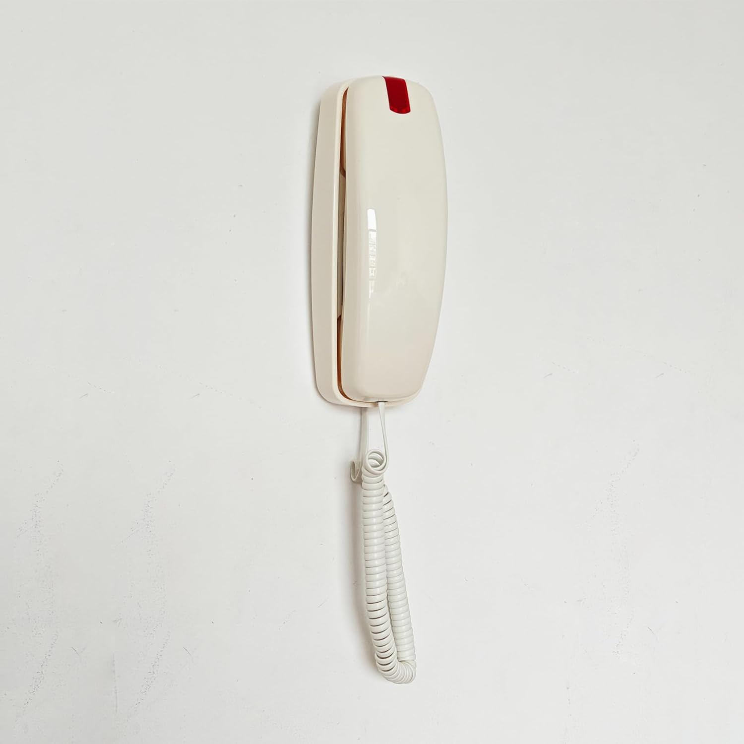 Teléfono fijo con cable, teléfono doméstico con cable TelPal para montaje en pared, teléfono de pared con botón grande con flash, redireccional,