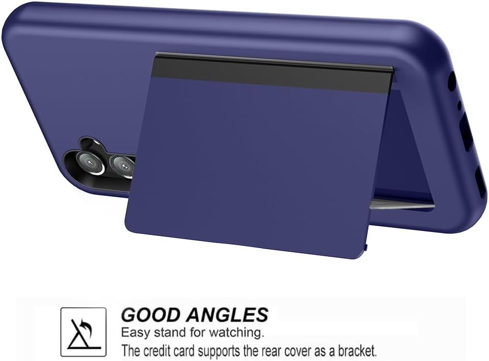 Asuwish Funda para Samsung Galaxy A34 5G con protector de pantalla de vidrio templado y accesorios para celular, ranura para tarjetero, soporte para