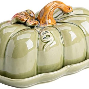 Mantequillera de calabaza con tapa, manteca de cerámica, para mantequilla, platos, frutas, plato de mantequilla para encimera, encimera, Mantequillera de calabaza con tapa, manteca de cerámica, para mantequilla, platos, frutas, plato de mantequilla para encimera, encimera,