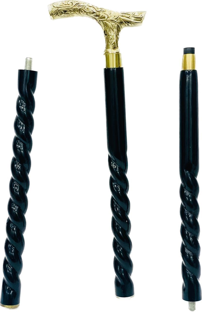 Bastón con mango de latón  Bastón ligero  Bastones para hombres, mujeres y personas mayores  Bastón victoriano vintage  Regalo para el abuelo