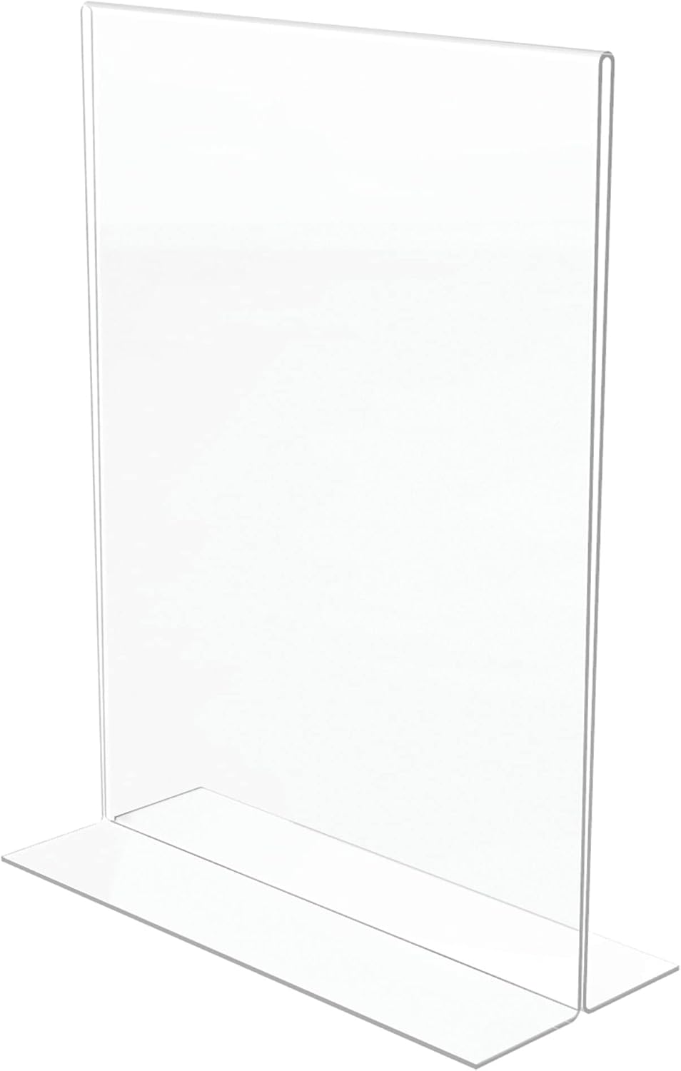 Office Depot Brand Stand-Up Sign Holder, Vertical, 11″H x 8-12″W, Clear, Pack of 4