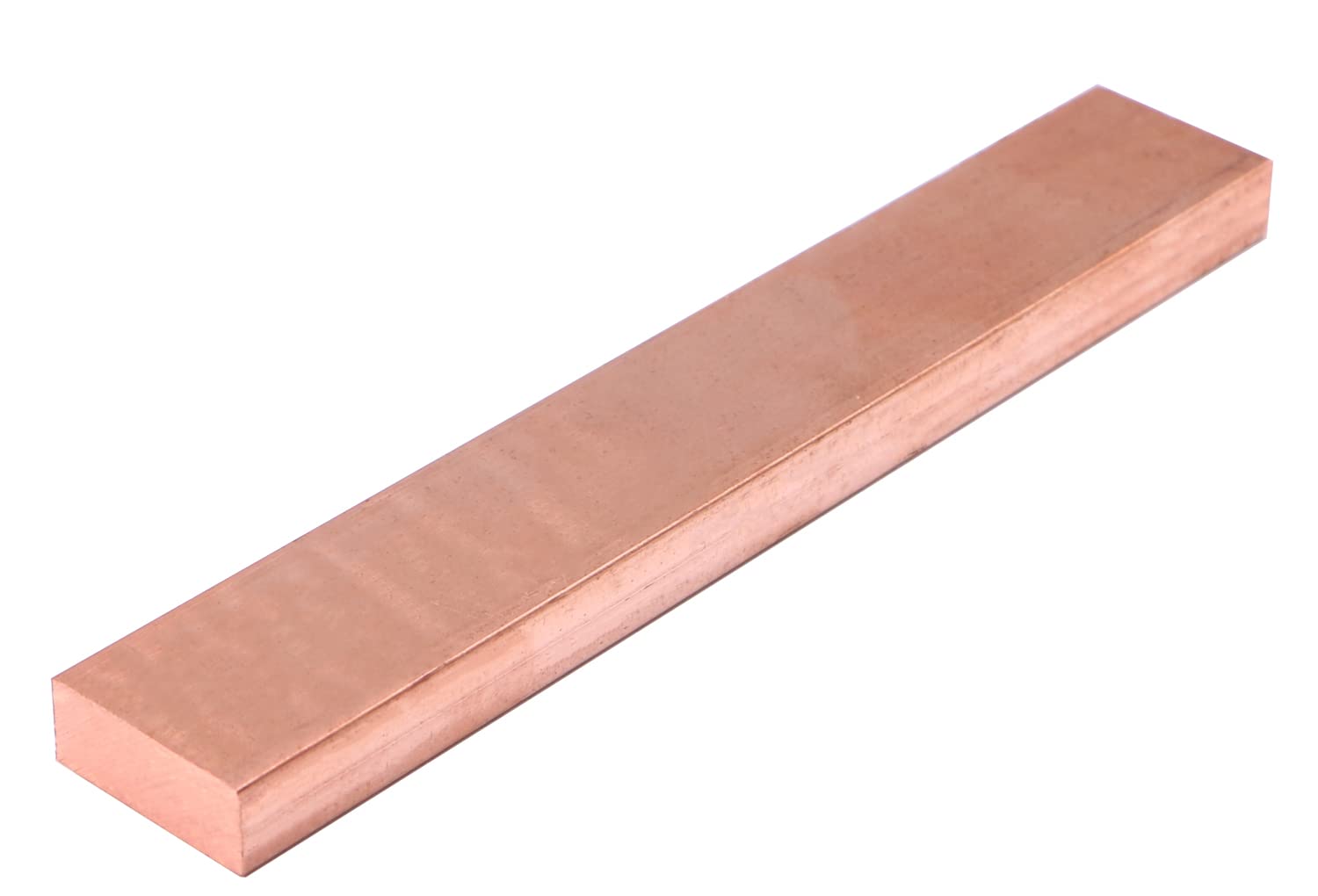 38″ x 1″ C110 Barra plana de cobre 6″ de largo sólido .4″ molino de placa