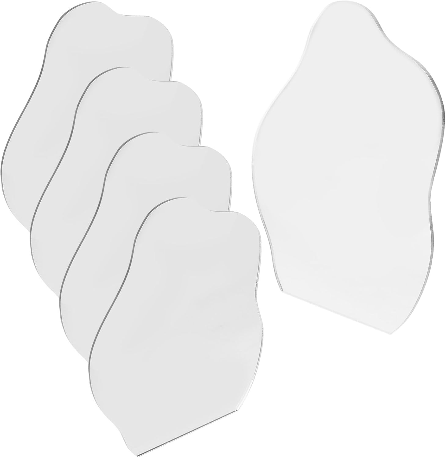 SEWACC Espejo de maquillaje, espejo de maquillaje, espejo acrílico, espejo decorativo, materiales de bricolaje, espejo para el hogar, espejo de