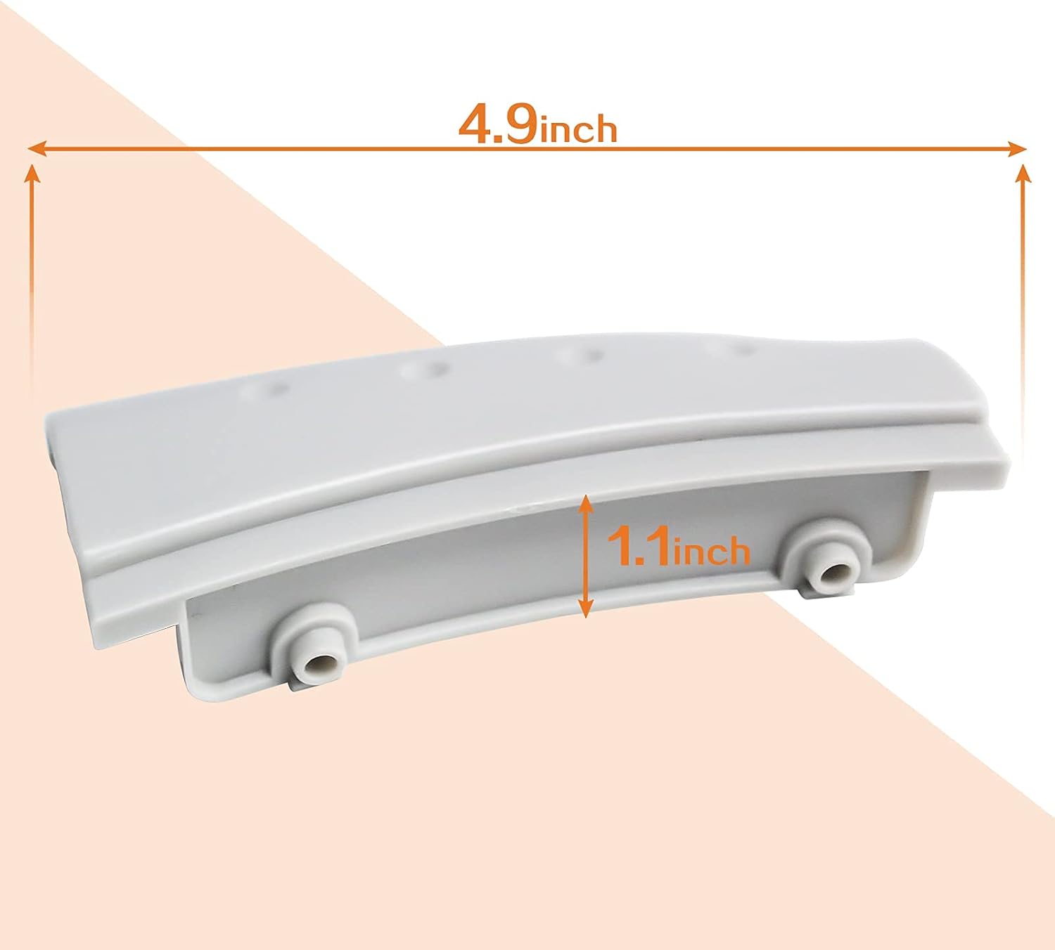 Reemplazo de manija de puerta gris platino duradero para lavadora Whirlpool, modelos WP8181846 WP8181846VP PS11744938 AP6011739 EA391617 ghw9400pw4