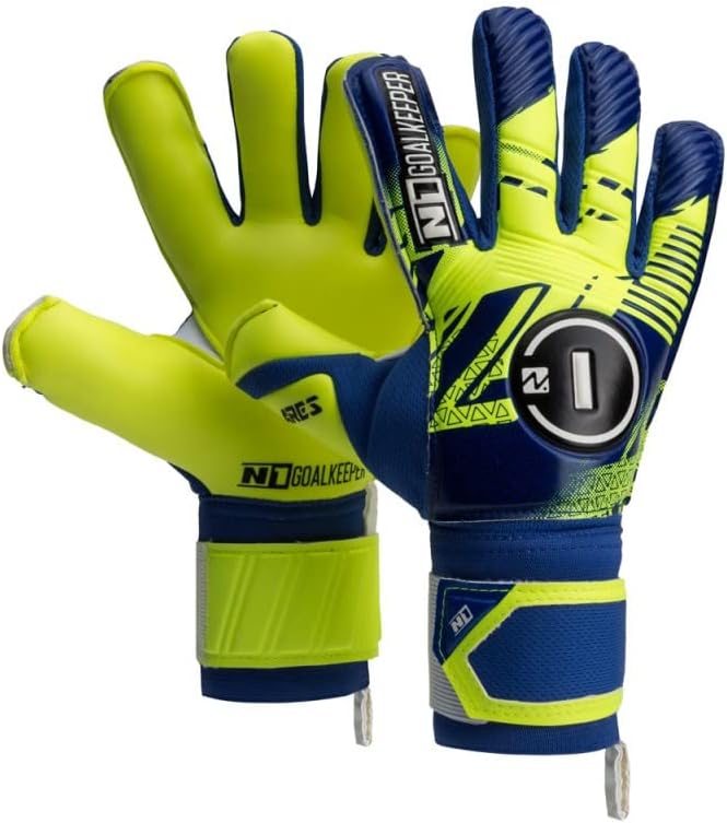 N1 Goalkeeper gloves Ares Kids. Guantes de fútbol juvenil con corte Ergoroll y palma de látex alemana. Guantes de portero de fútbol para niños con