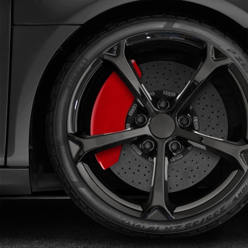 Juego de 4 fundas clásicas rojas para pinza MGP para Toyota Tundra 2020-2021