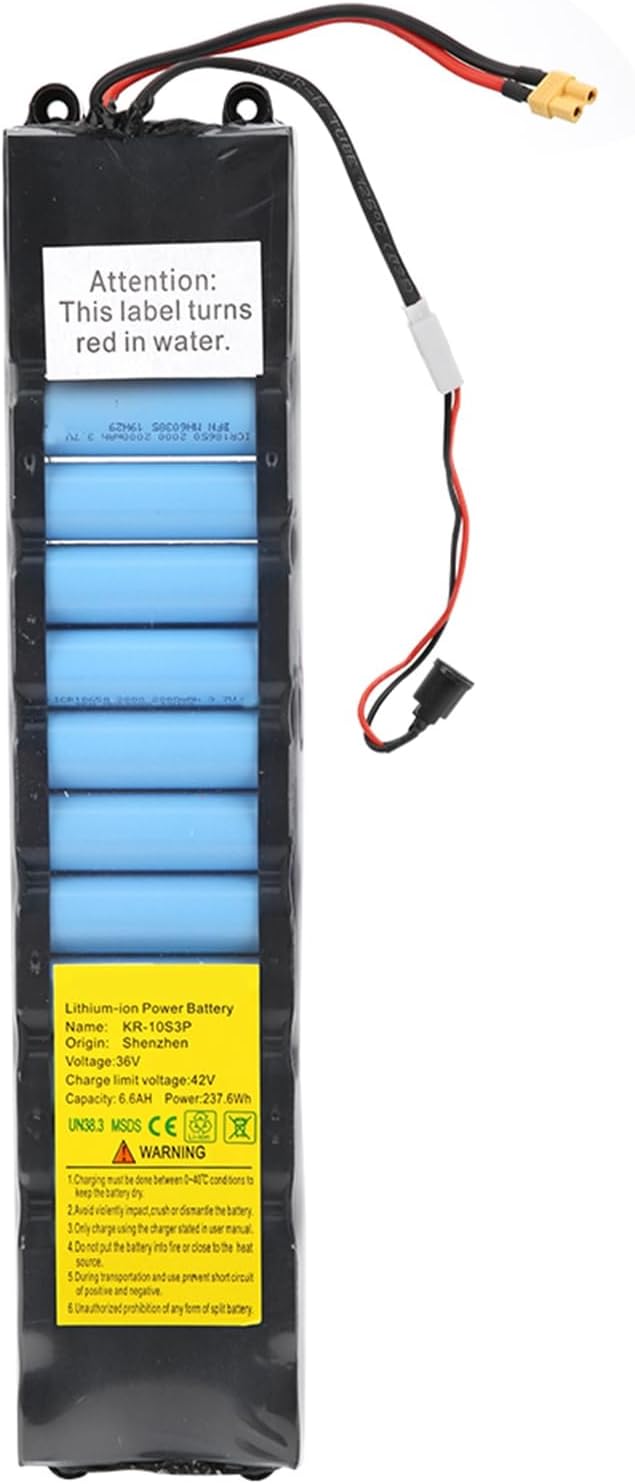 CHICIRIS Batería de scooter eléctrico, 6600 mAh 36 V batería Ebike, accesorio de repuesto de scooter de batería, paquete de batería para scooter