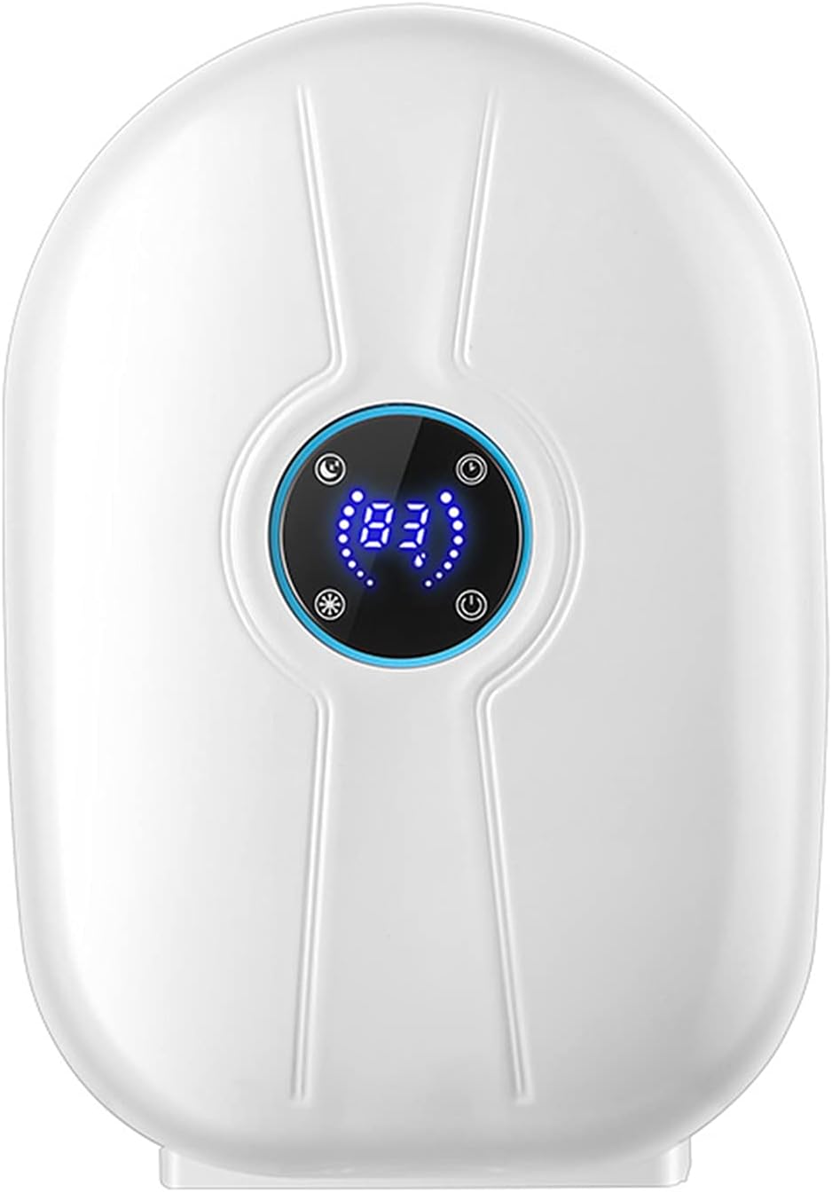 Deshumidificador portátil de 22 W de 215 pies cuadrados, mini deshumidificador remoto blanco con tanque de agua de 16.9 fl oz y pantalla LCD,