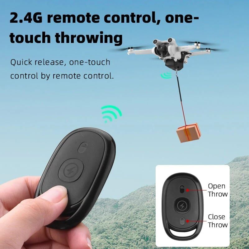 Thrower Airdrop System for D-JI Mavic 3Mini 33 ProMini 2AIR 22S2 ProZoomSJRC F11SFIMI Drone Life Rescue Gift Deliver