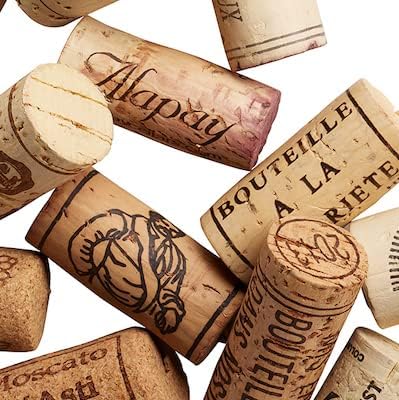 Corchos de vino reciclados a granel, sin corchos de plástico, corchos de vino usados limpios, buena mezcla, clasificados a mano por WidgetCo