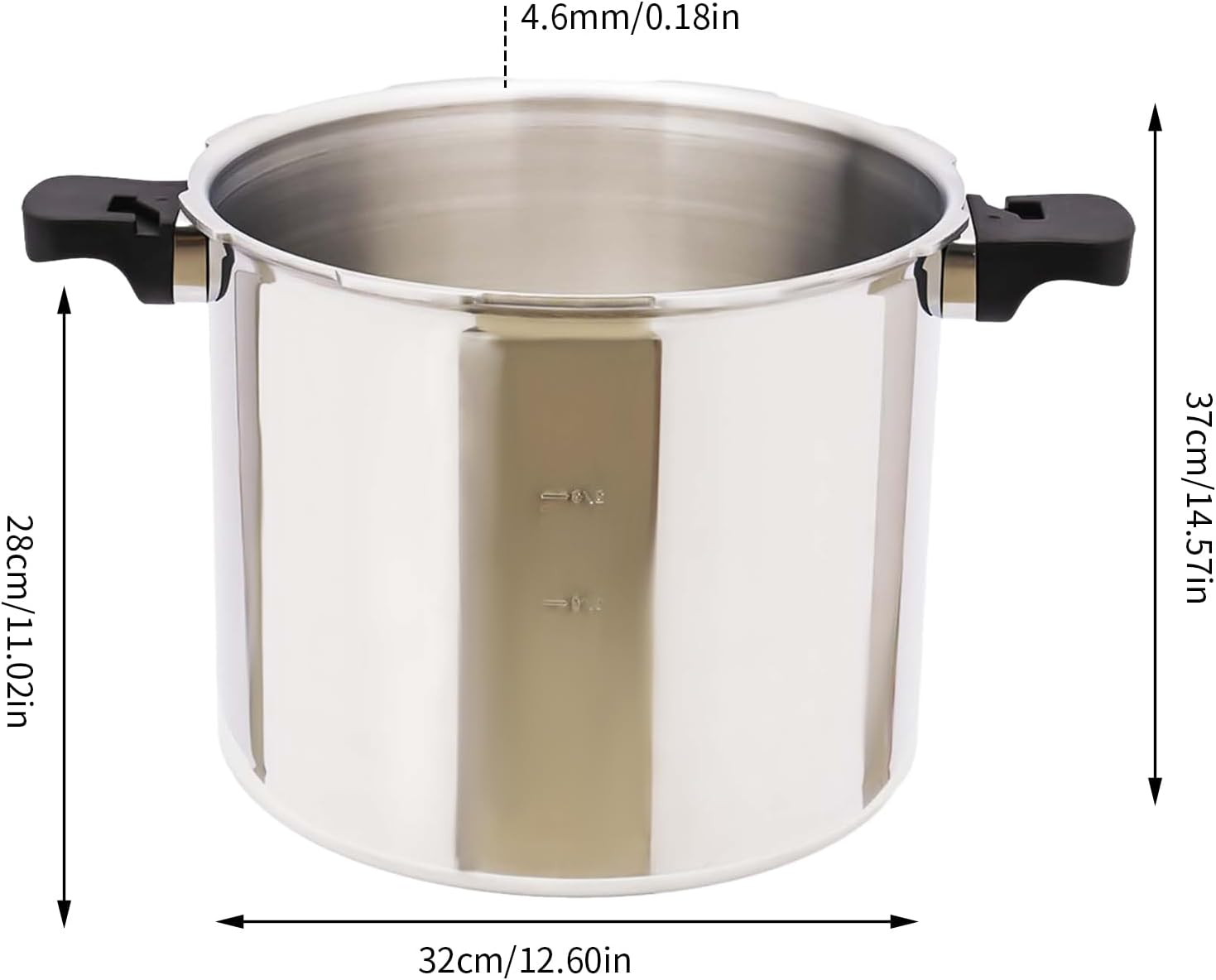 Mini olla a presión de 22L y 23 cuartos de galón de 90 Kpa, mini olla a presión de acero inoxidable 304, mini ollas a presión pequeñas, cerradura de