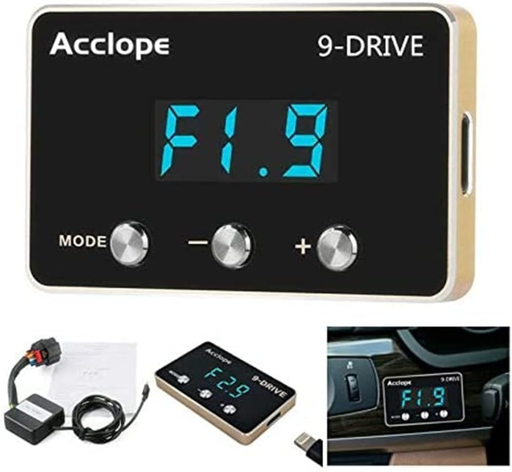Controlador electrónico LED de respuesta del acelerador de 9 modos de accionamiento, pedal de acelerador de carreras, compatible con MG Morris