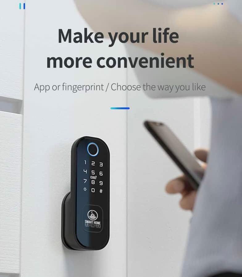 Bloqueo biométrico Intel IP65, teclado inteligente de bloqueo de adición de puerta multipunto compatible con, cerradura de puerta de entrada