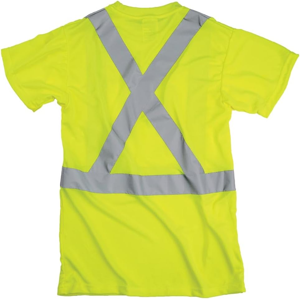 J. J. Keller SAFEGEAR – Camiseta de alta visibilidad – Tipo R Clase 2, compatible con CSA Z96-15