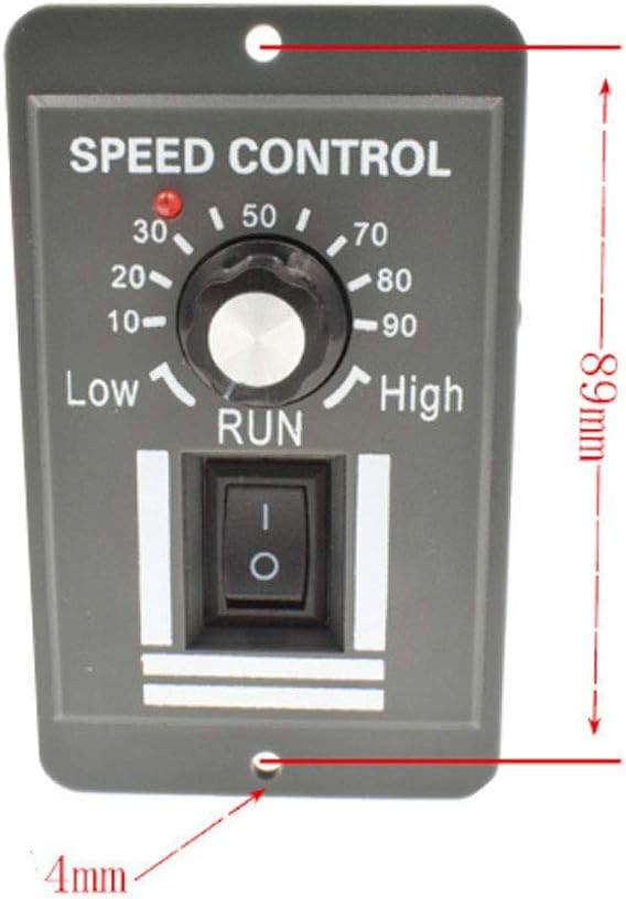 Controlador de motor de CC X0540 40A 12V24V36V48V Control de velocidad del motor PWM Interruptor de velocidad variable