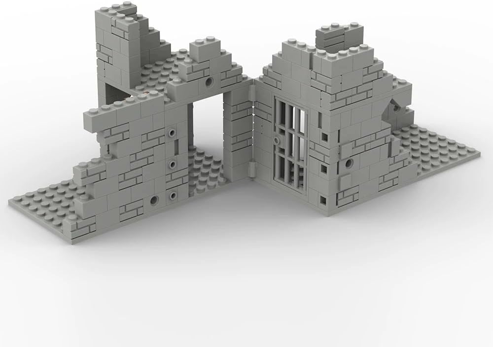 SAYN – Edificios militares de escena militar de la Segunda Guerra Mundial, 171 piezas de la Segunda Guerra Mundial Ruinas de Fortaleza Militar