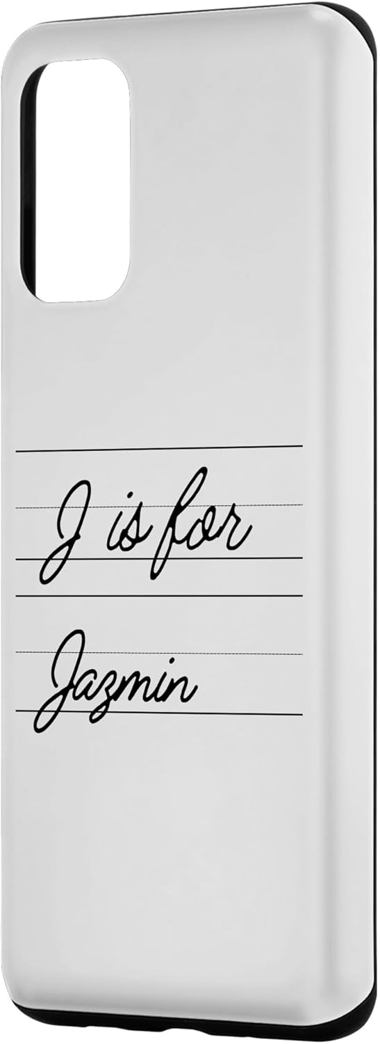 Galaxy S20+ Personalized J is for Jazmin Name Student Kindergarten Girl Case