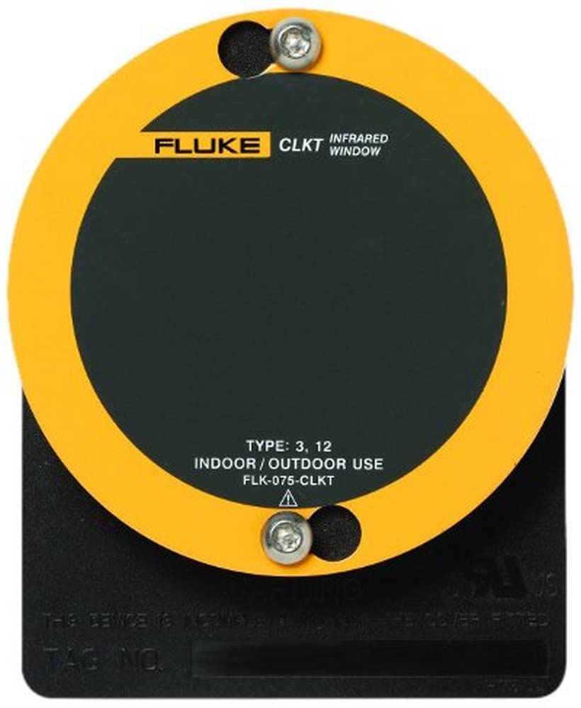 Fluke FLK-050-CLKT – Ventana IR de rango C con cubierta giratoria Kwik, 2 pulgadas de diámetro, 0.08 pulgadas de grosor, para aplicaciones en