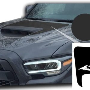 Benini Design Studio Calcomanía opaca para capó con rayas gráficas, se adapta a Toyota Tacoma TRD 2016-2022, compatible con Toyota Tacoma (estilo Benini Design Studio Calcomanía opaca para capó con rayas gráficas, se adapta a Toyota Tacoma TRD 2016-2022, compatible con Toyota Tacoma (estilo