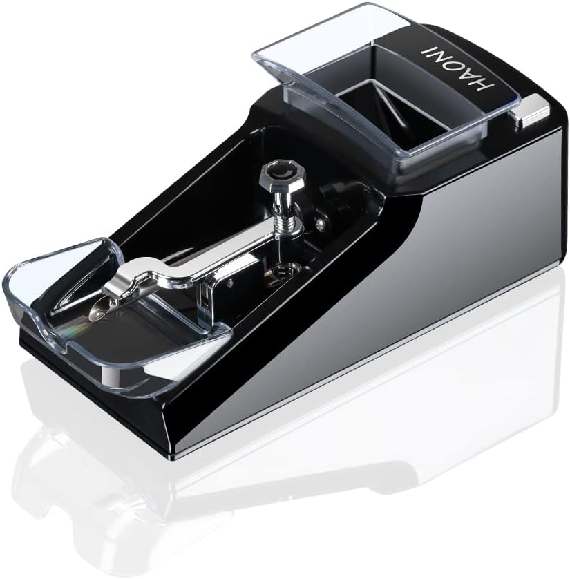 Máquina de rodillos automáticos para hacer rodillos eléctricos, mini máquina de inyector de tabaco portátil (tubo de 0.315 in) (negro)