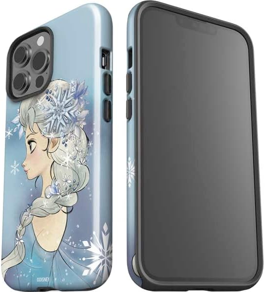 Skinit Impact – Funda compatible con iPhone 15 Pro Max, con licencia oficial de Disney Frozen Elsa Side Portrait