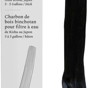 XL Binchotan Charcoal de Kishu, Japón, barra purificadora de agua para agua de gran sabor, 1 barra, filtra 3-5 galones de agua XL Binchotan Charcoal de Kishu, Japón, barra purificadora de agua para agua de gran sabor, 1 barra, filtra 3-5 galones de agua