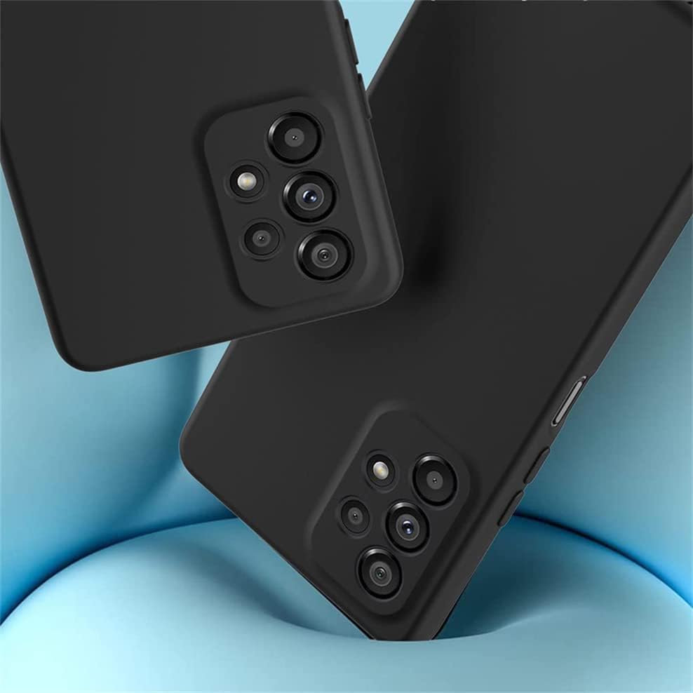NEZIH Slim Matte Black Cover Liquid TPU Thin Gel Liquid Crystal Durable Compact Case for Samsung Galaxy A32 5G Yuuki Asuna Kirigaya Kazuto Anime