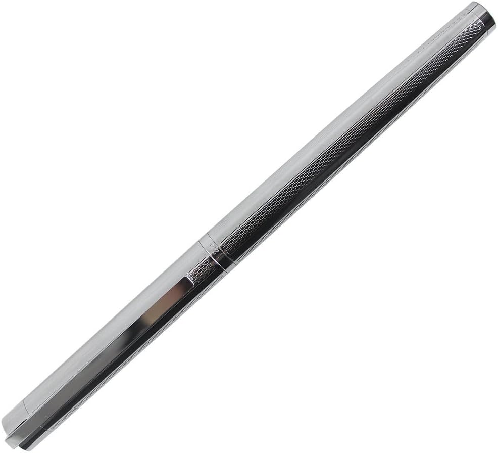 Pluma estilográfica Advanced 126 Fine nib con estuche para bolígrafo – Rejilla de acero