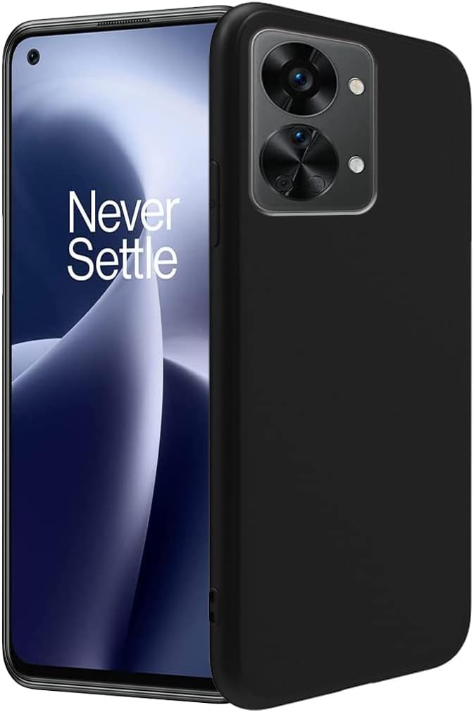 LAWEI – Funda de silicona para OnePlus Nord 2T, funda protectora suave y sedosa al tacto, funda protectora a prueba de golpes con forro de