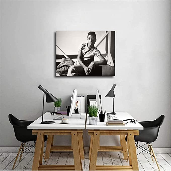 James Baldwin – Lienzo decorativo para pared, póster de historia retro en blanco y negro, impresión de imagen, decoración del hogar, habitación,