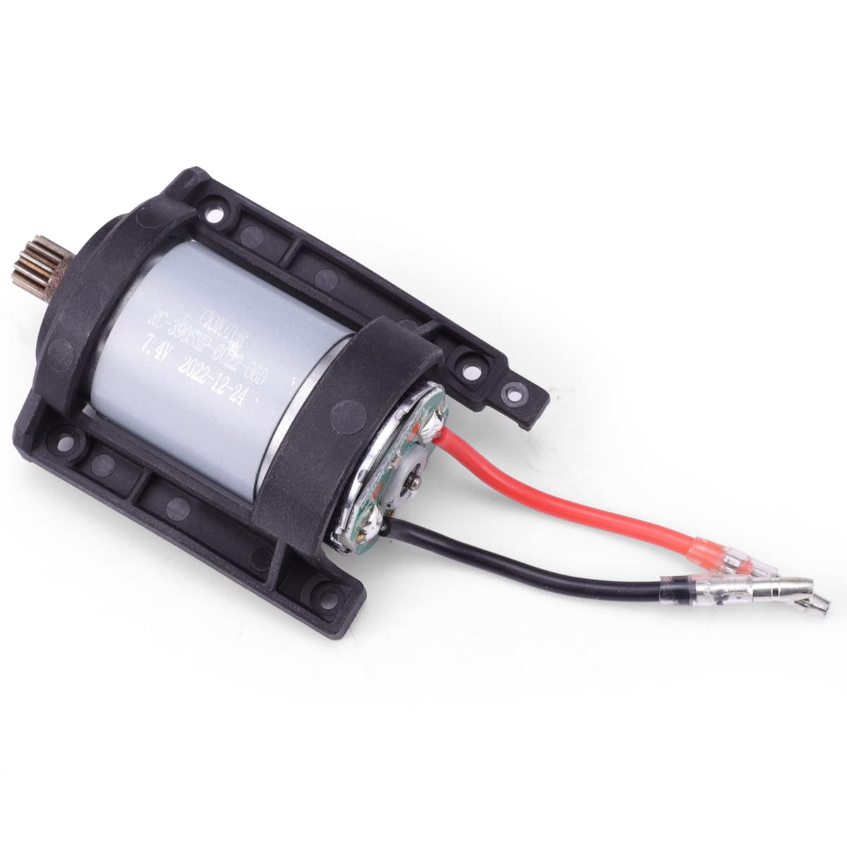 HAIBOXING Piezas de repuesto para automóviles RC a escala 112, camión a control remoto, motor cepillado 390 con piñón de motor aplicable a 903 y 905