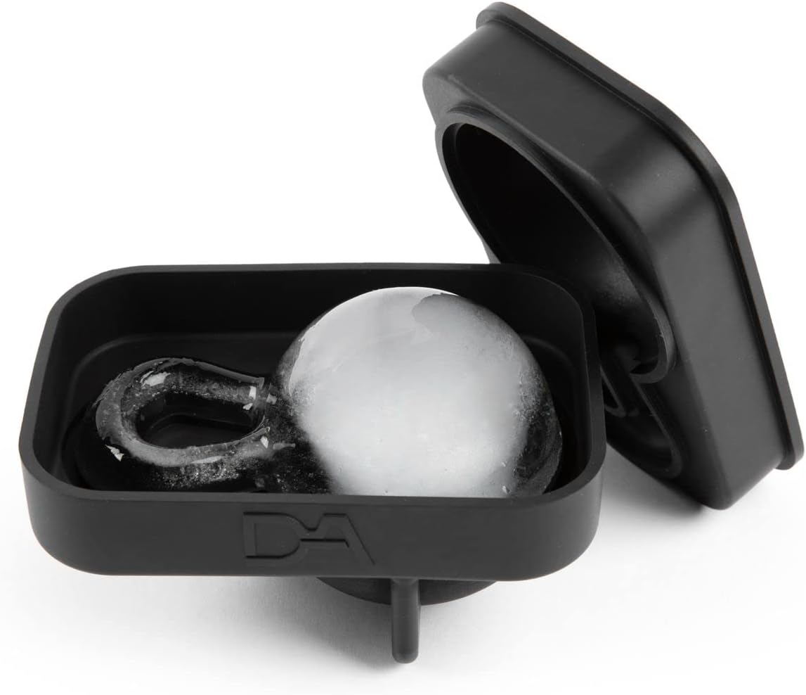 Molde de silicona para cubitos de hielo y whisky con pesas rusas (paquete de 2) para bebidas de fusión lenta, sin fugas, hielo para cócteles,
